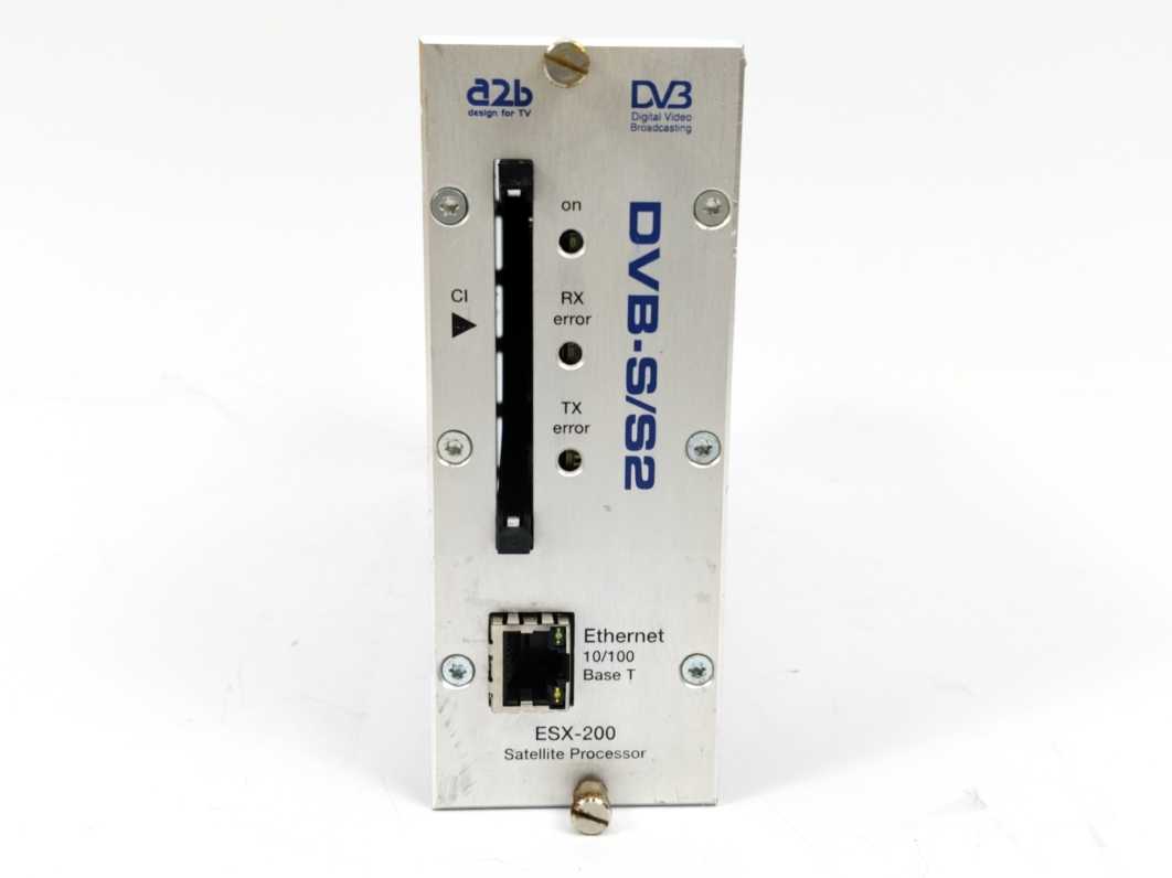 a2b Electronics 111200.01 DVBB-S/S2 ESX-200 Satelite Processor