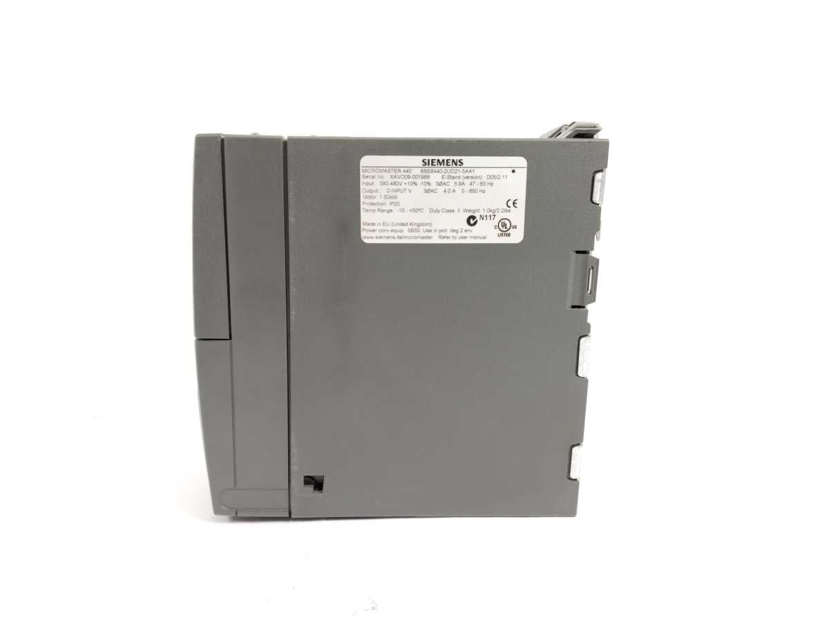 Siemens 6SE6440-2UD21-5AA1 W: 6SE6400-1PB00-0AA0, 6SE6400-0BP00-0AA0