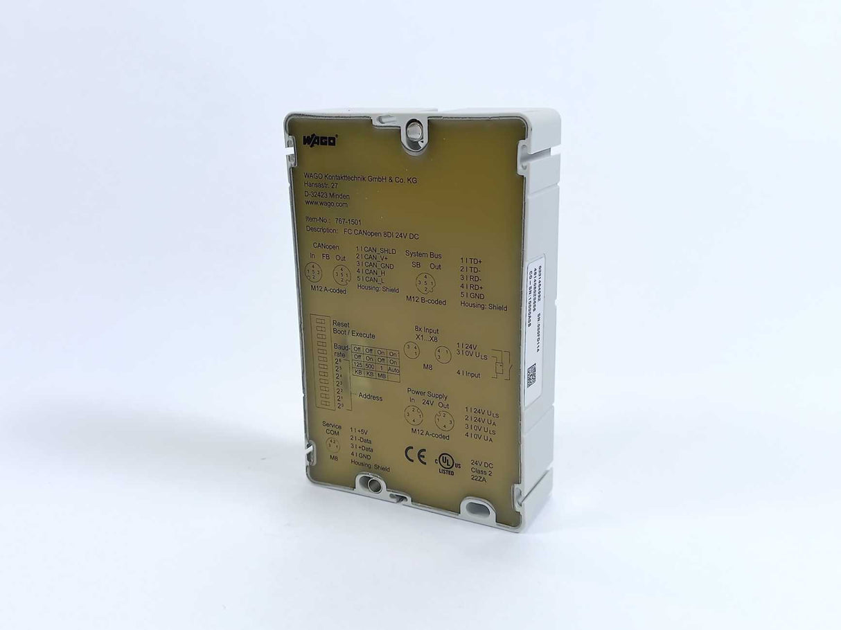 Wago 767-1501 FC 8DI CANopen; 8-Channel Digital Input 24VDC