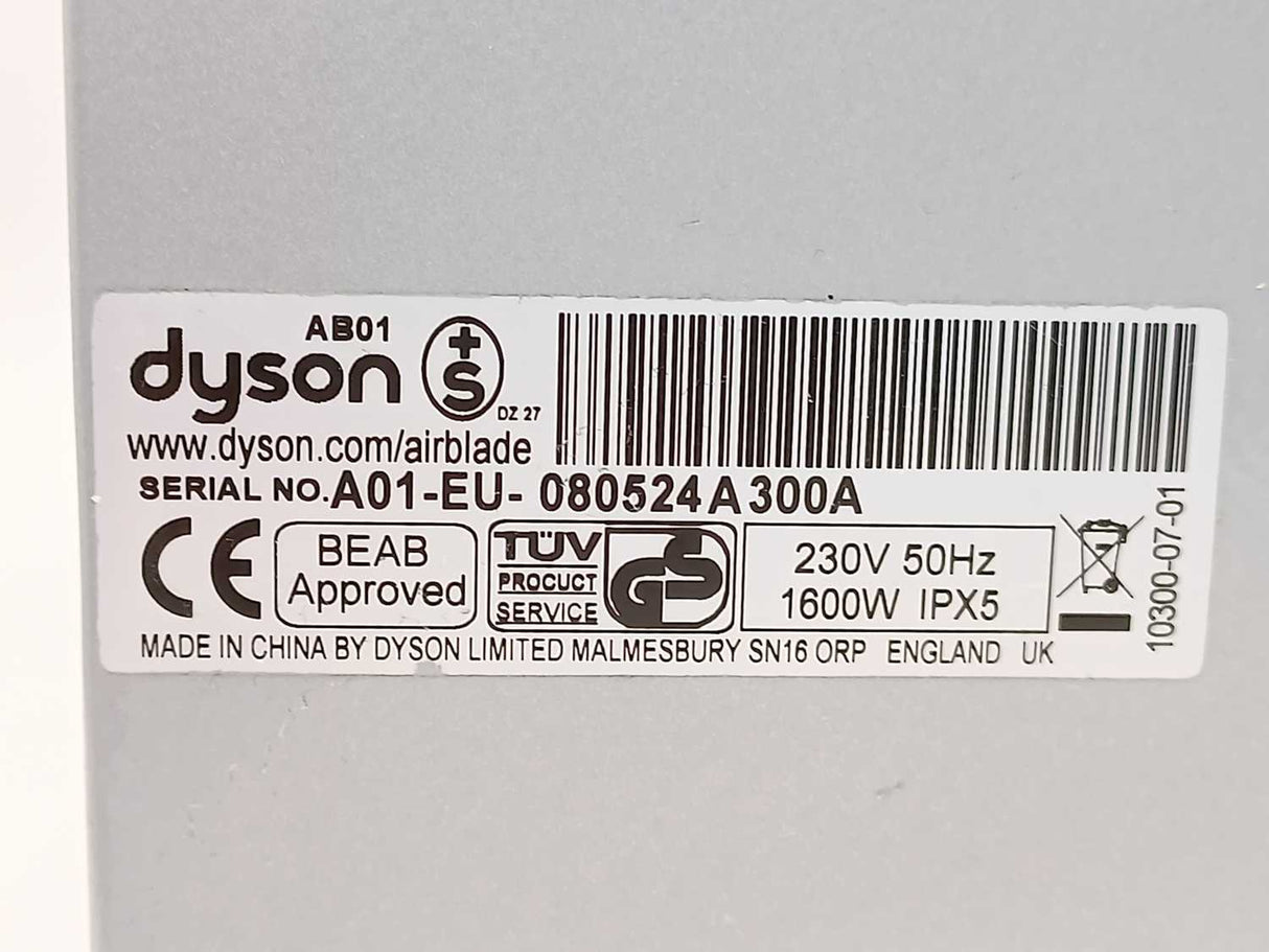 Dyson AB01 Hand Dryer 230 V 50Hz 1600W