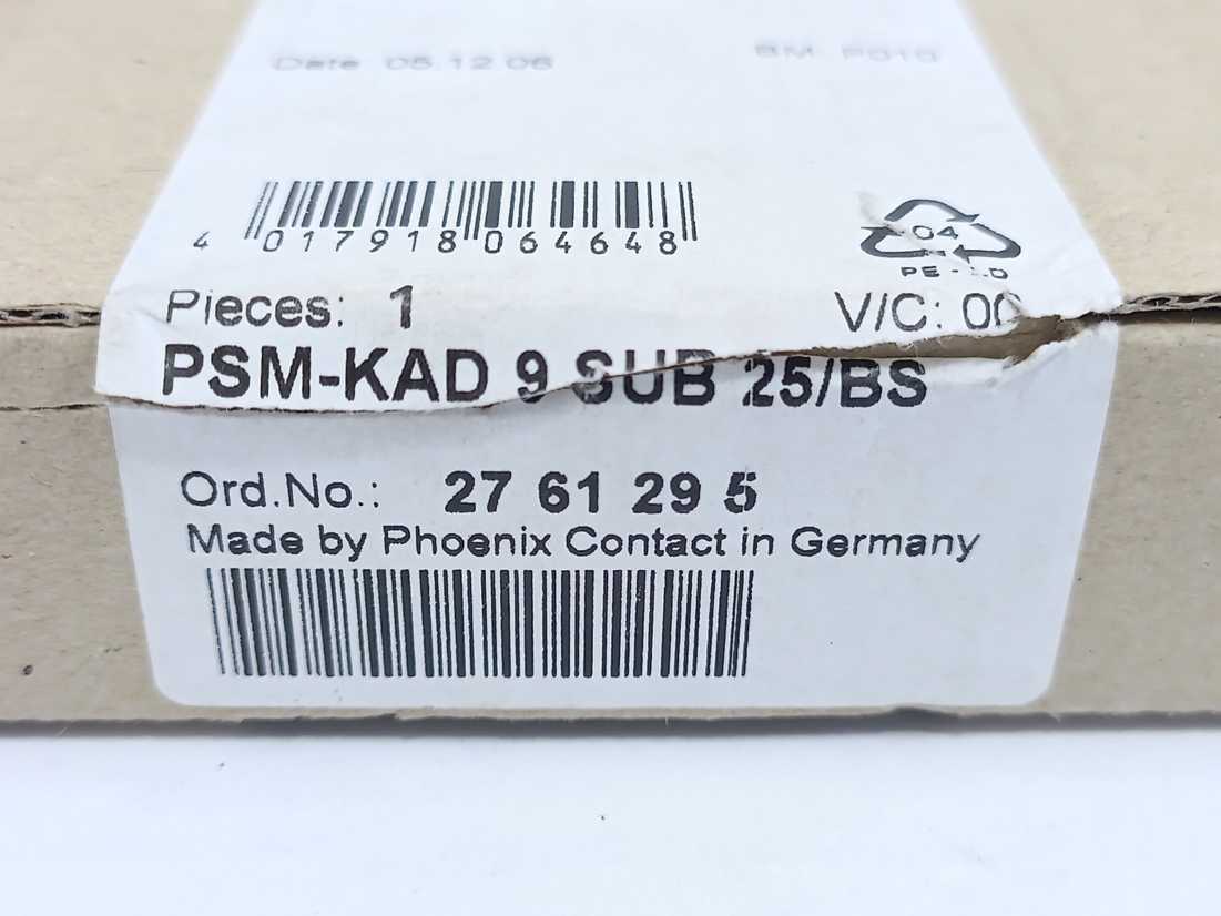 Phoenix Contact 2761295 PSM-KAD 9 SUB 25/BS Data Cable