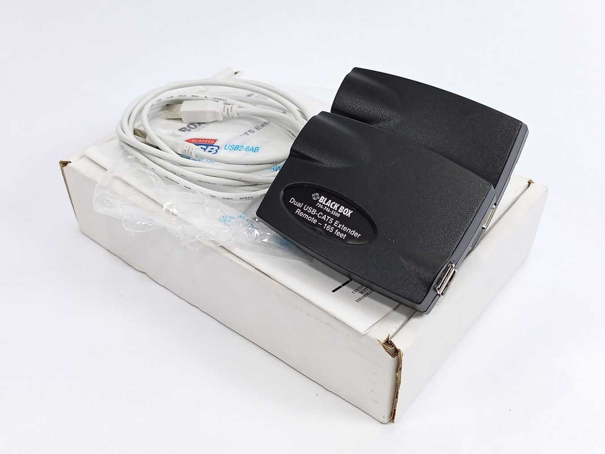 Black Box IC246A-R2 Single/Dual USB-CAT5 Extender 165FT w/ USB2-6AB