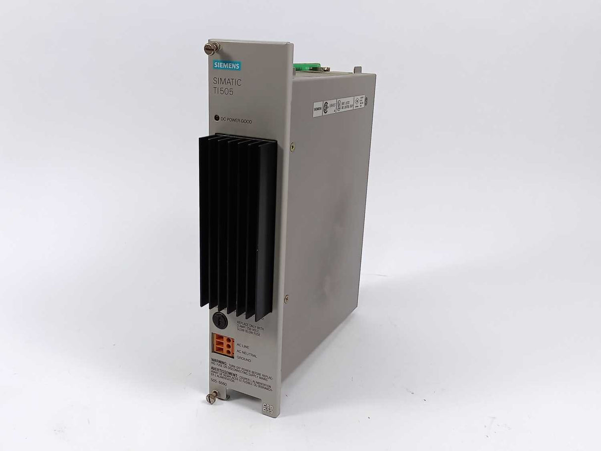 Siemens/Texas Instruments TI505-6660 Power Supply 505-6660