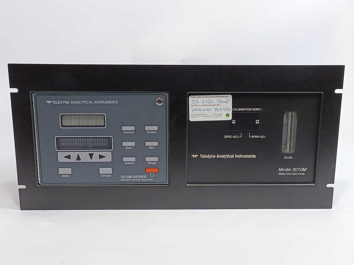 Teledyne Model 3010M Percent Oxygen Analyzer