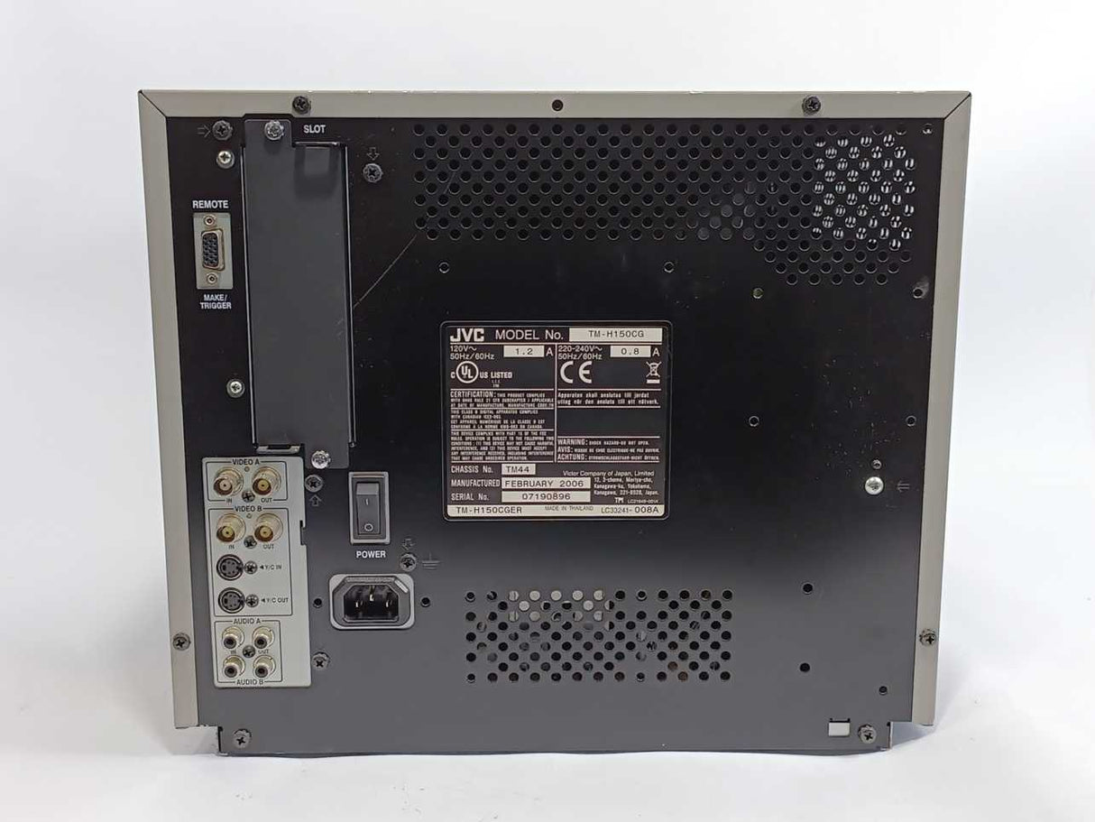 JVC TM-H150CG Professional 15" Monitor