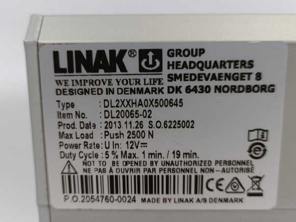LINAK DL20065-02 DL2 Heavy-Duty Lifting Column DL2XXHA0X500645