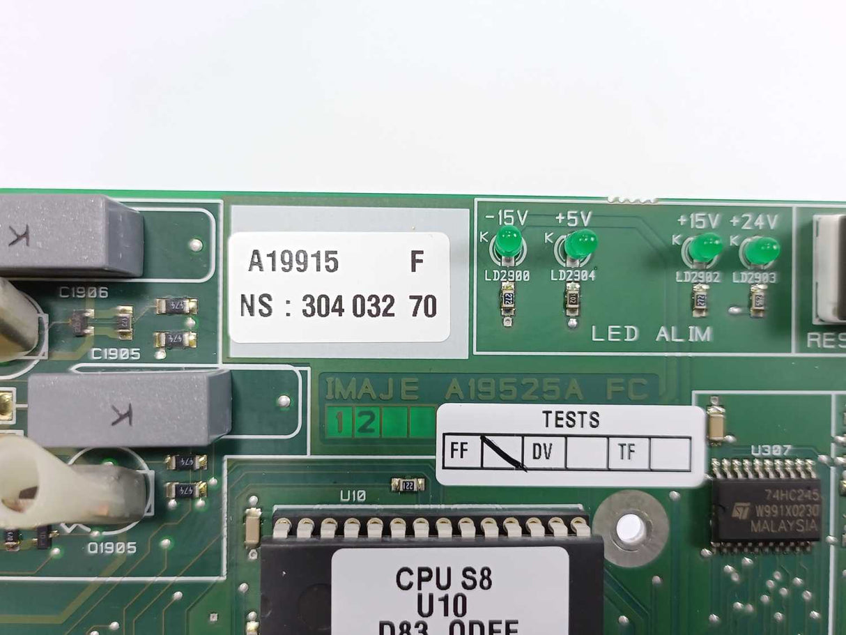 MARKEM IMAJE A19915 F Main CPU/Computer Board for Imaje S8 Inkjet Printer