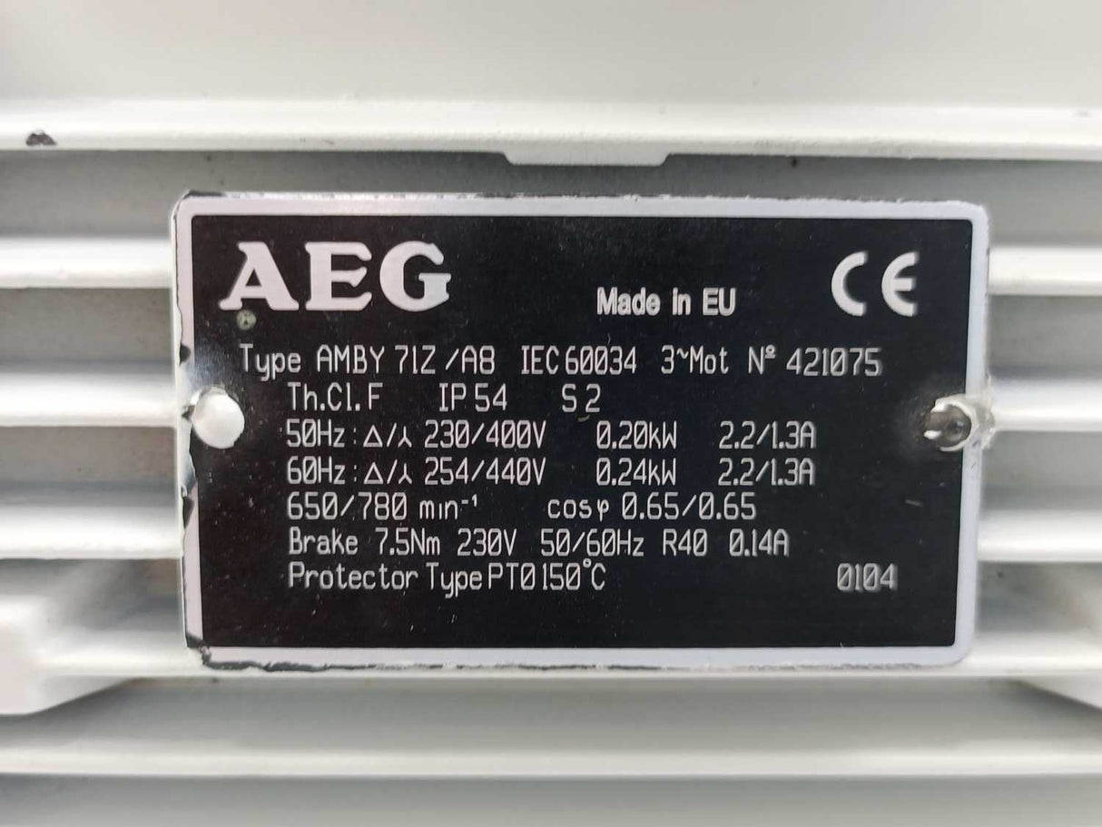 AEG AMBY 71Z/A8 Three-Phase AC Brake Motor