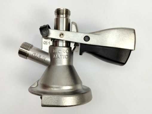 Micro Matic SK 184.04 Keg Coupler / Beer Tap Coupler - Gas In Valve