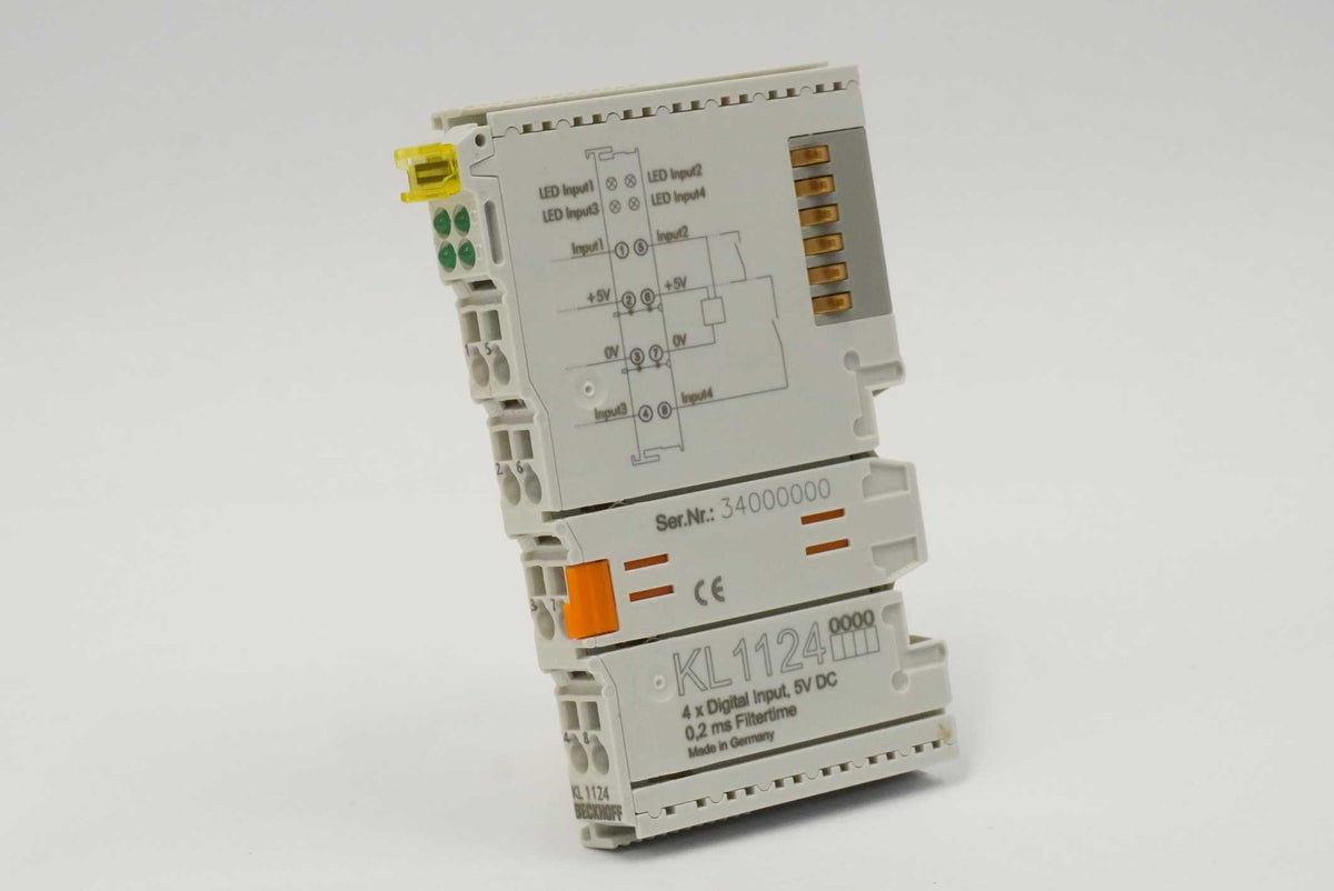 Beckhoff Automation KL1124 4-Channel Digital Input 5V DC Bus Terminal
