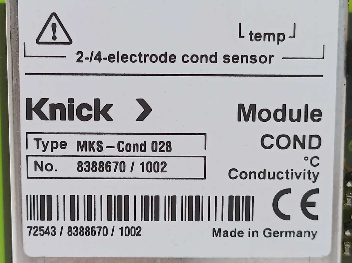 Knick MKS-COND 028 2-/4-Electrode Cond Sensor