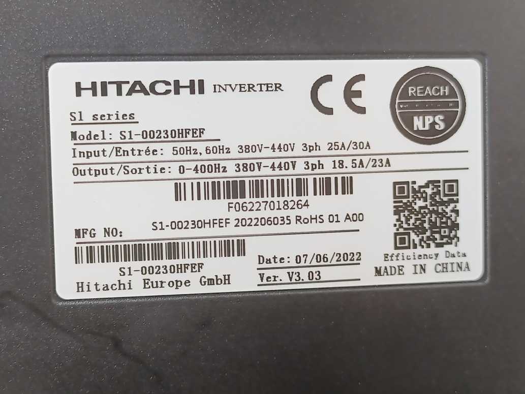 HITACHI S1-00230HFEF Frequency Converter S1 Series