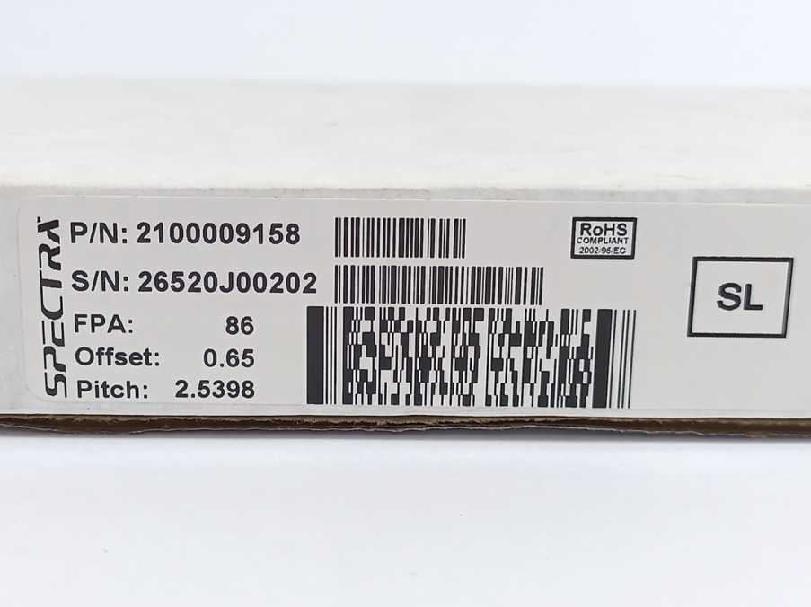 Spectra 2100009158 Printhead FPA:86 Offset:0.65 Pitch:2.5398