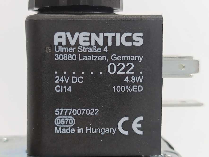 Rexroth / Aventics 5777150220 5/2-Directional Valve Single Solenoid w/5777007022