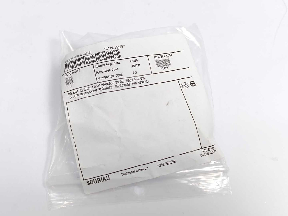 SOURIAU UTP61412S Standard Circular Connector 12P Plug Size 14. 12 Pcs. batch