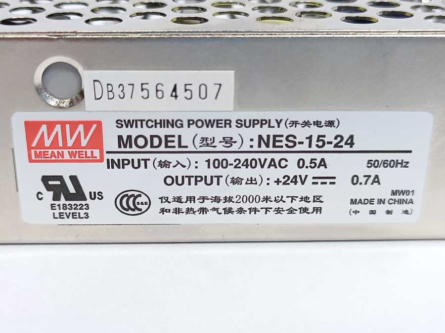 Mean Well NES-15-24 Switching Power Supply 24V 0.7A