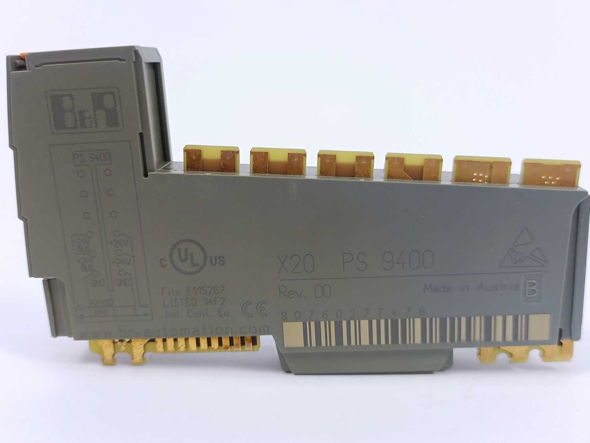 B&R X20BC0087 Rev H0 Modbus-IDA W/ X20PS9400 + X20BB80 + X20TB12