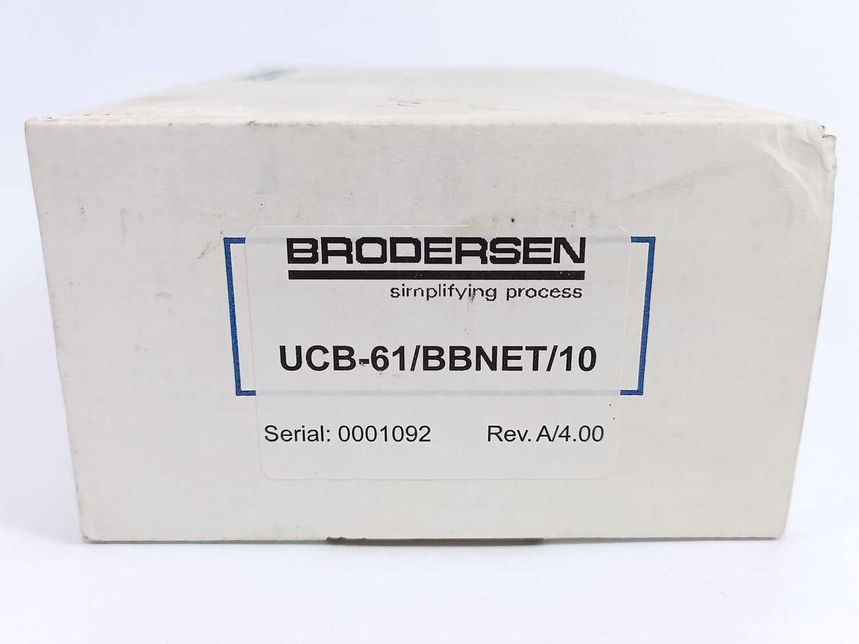BRODERSEN UCB-61/BBNET/10 Rev.A/4.00 Backplane Bus Module TP. 9040