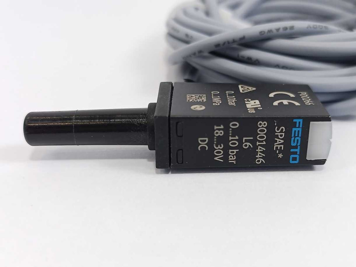 Festo 8001446 SPAE-P10R-S6-PNLK-2.5K Pressure Sensor 10 bar