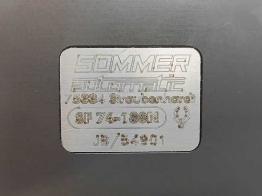 SOMMER AUTOMATIC SF74-180N Pneumatic Flat Swivel Unit