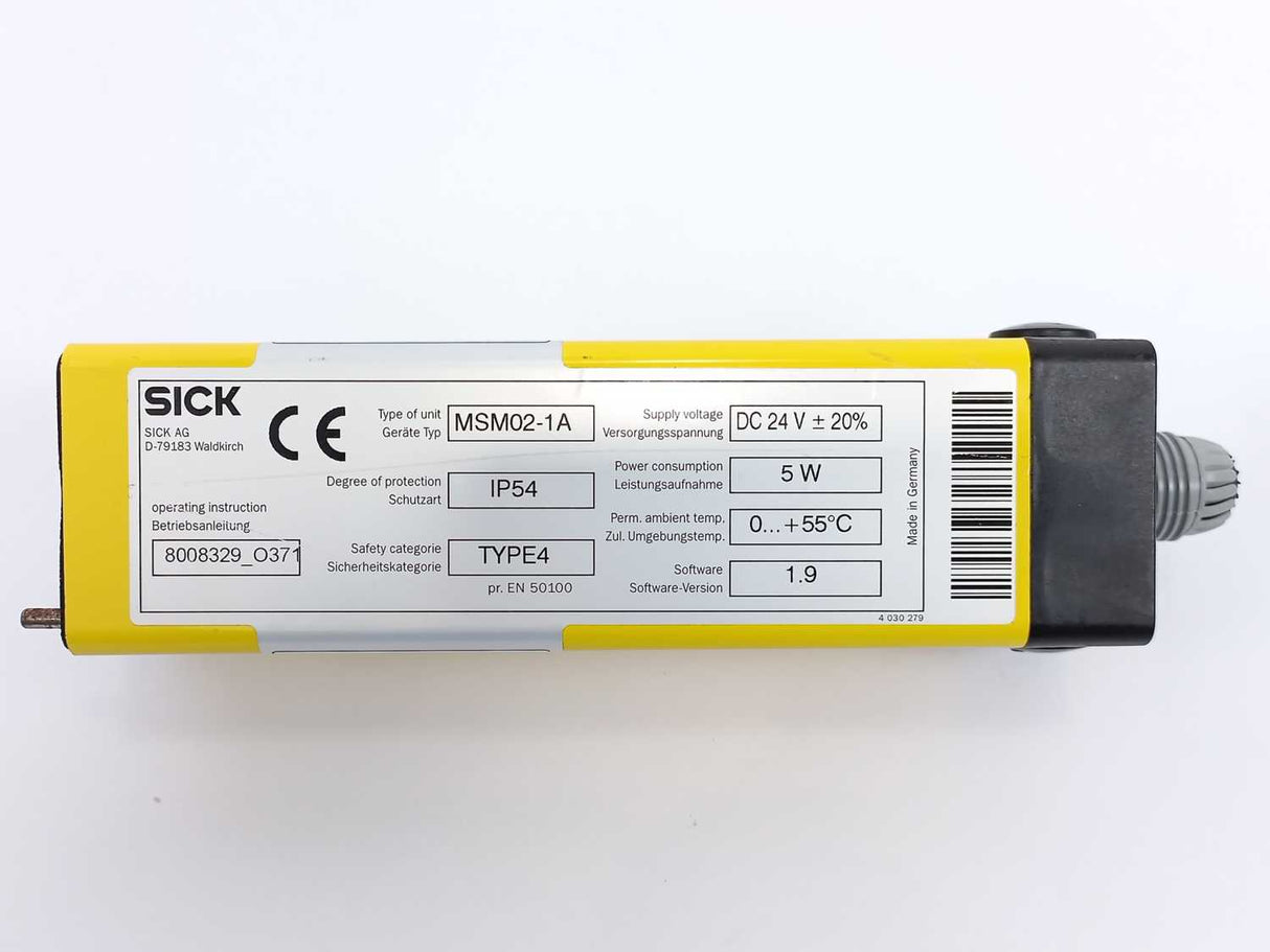 SICK 1015699 MSM02-1A Modular System Muting Extension Module