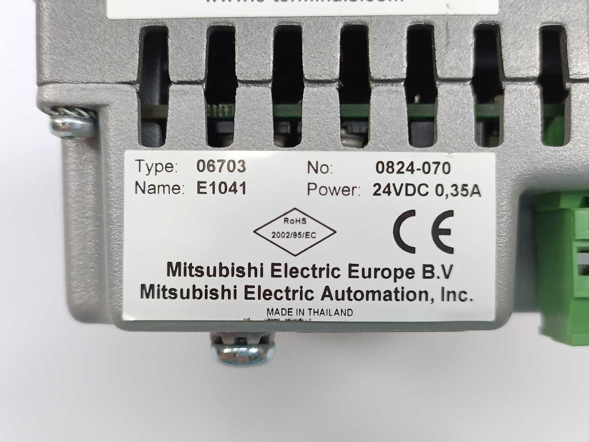 Mitsubishi 06703 E1041 Touch Screen Display E1041