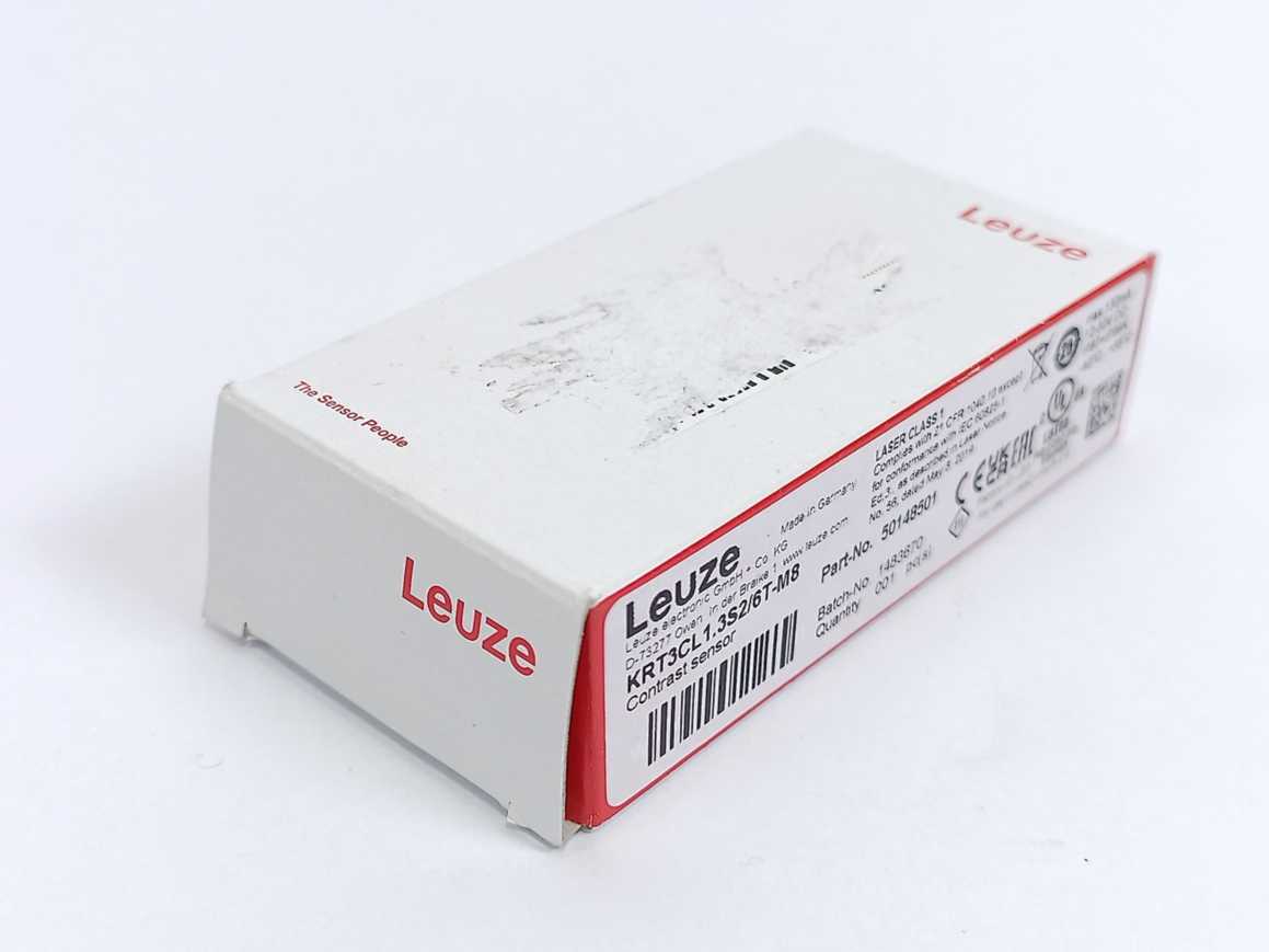 Leuze 50148501 KRT3CL1.3S2/6T-M8 Contrast Sensor