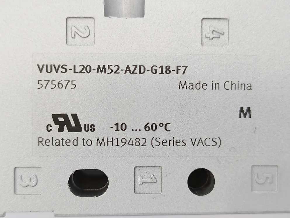 Festo 575675 VUVS-L20-M52-AZD-G18-F7 Solenoid Valve