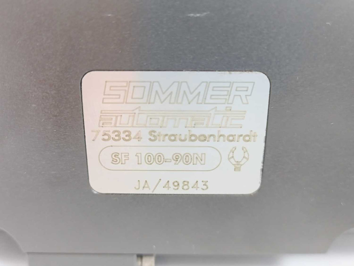 SOMMER AUTOMATIC SF 100-90N Flat Swivel Unit, Rotation Angle 90°