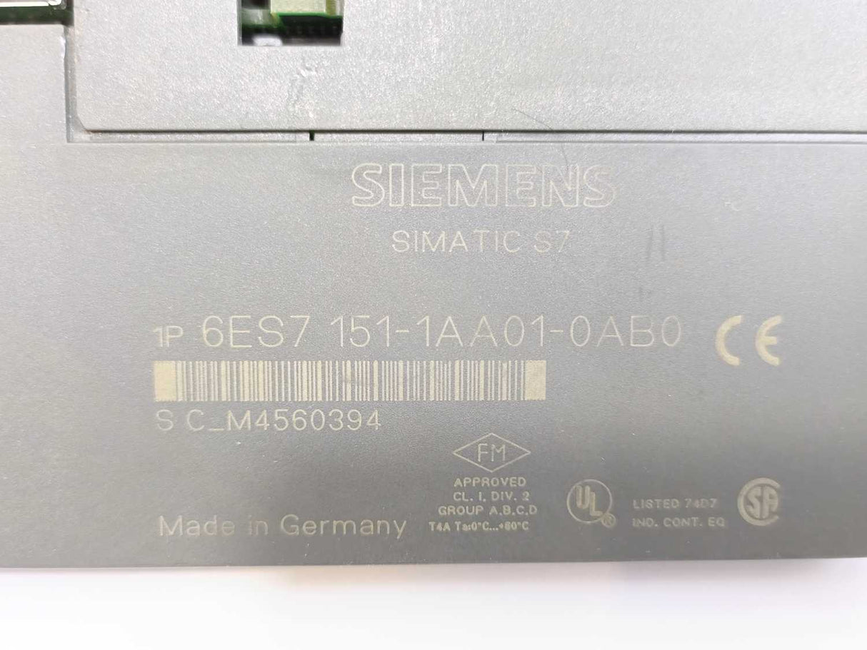 Siemens 6ES7 151-1AA01-0AB0 SIMATICS S7 Interface Module