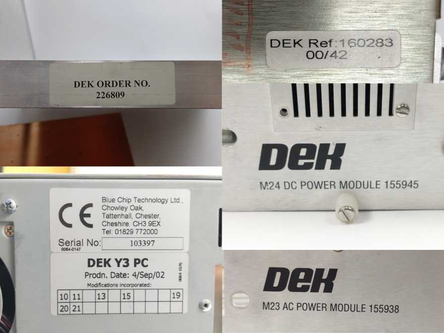 DEK HORIZON 03i SMT Screen Printer w/ DEK TCM Temperature Control Module