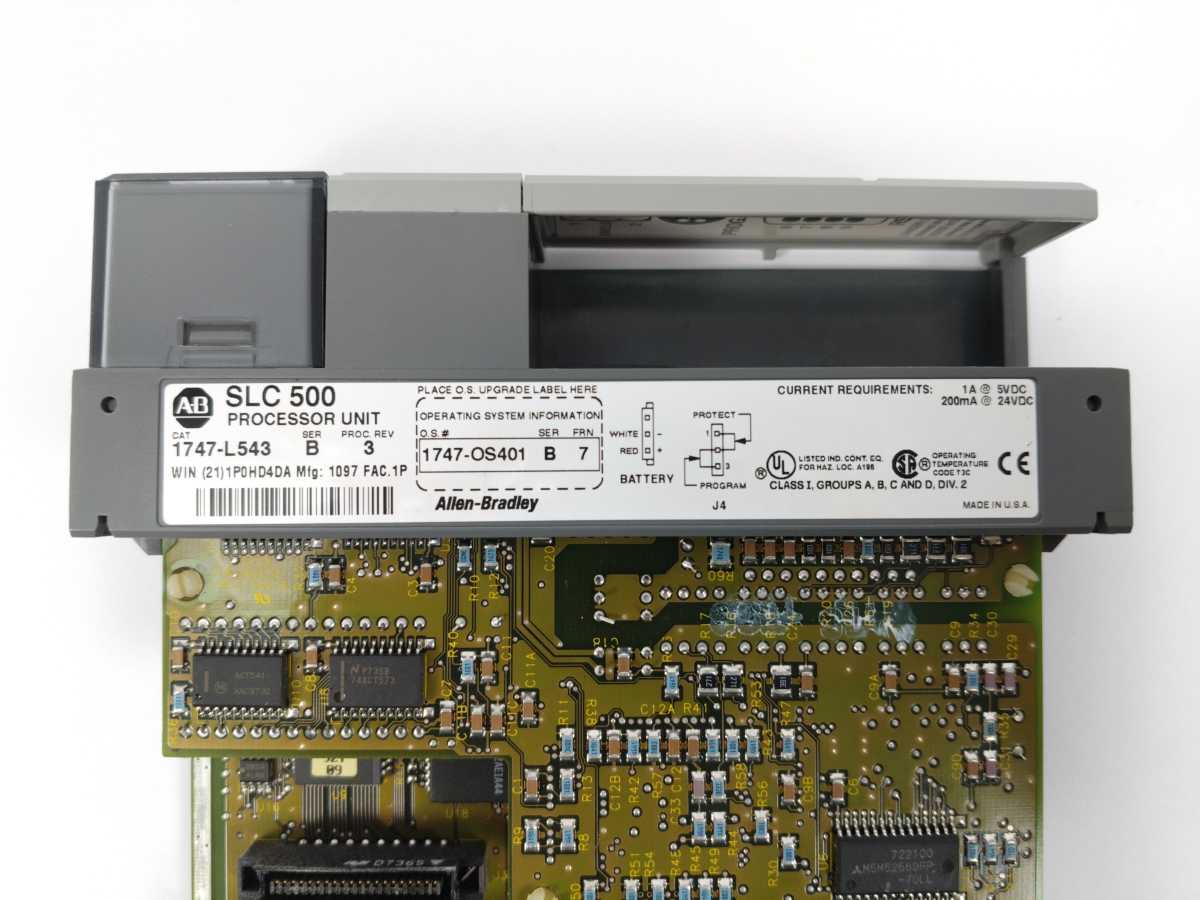 AB 1747-L543 Ser.B, Rev.3 SLC500 Processor Unit, O.S. 1747-OS401, Ser.B, Frn.7
