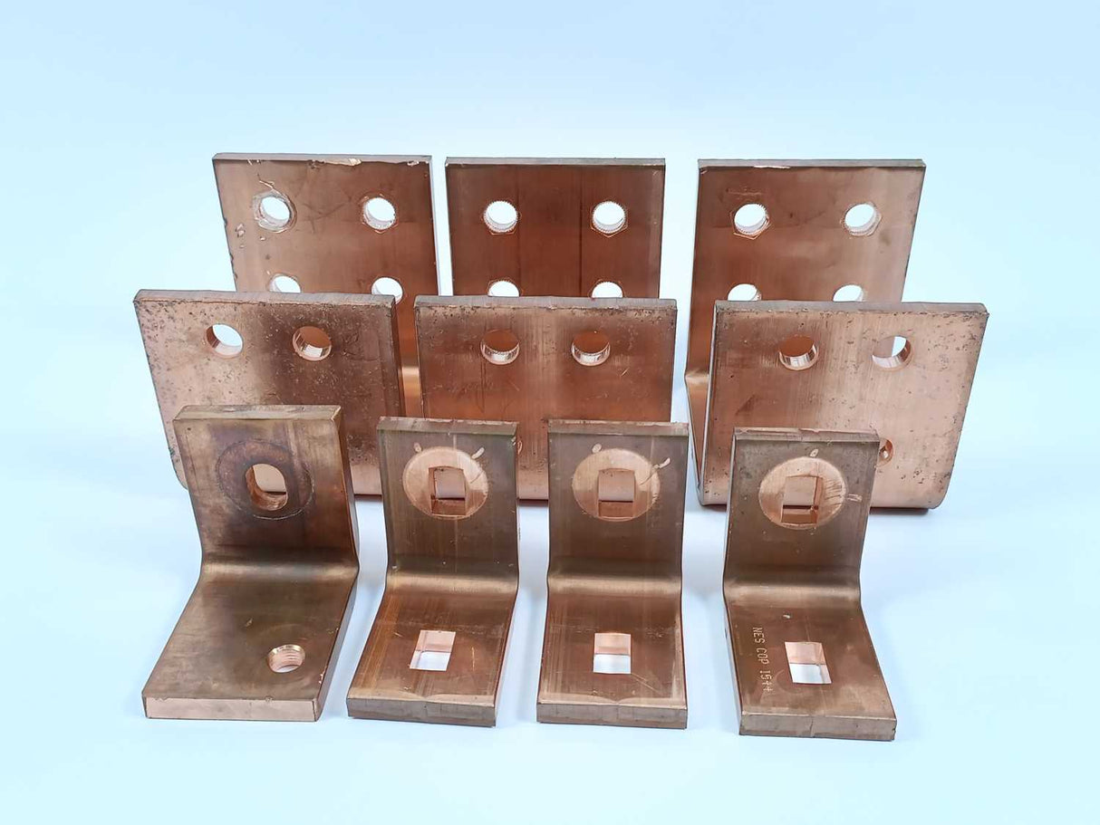 NES COP 1557 Heavy-Duty U-Channel Copper Busbar Connector, 9,93 kg