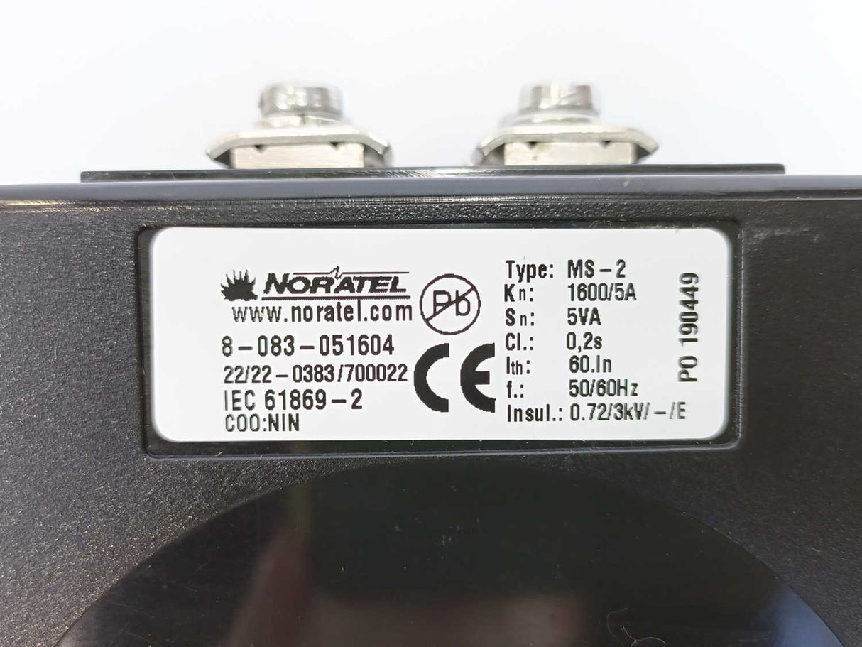 Noratel 8-083-051604 MS-2 Current Transformer 1600/5VA