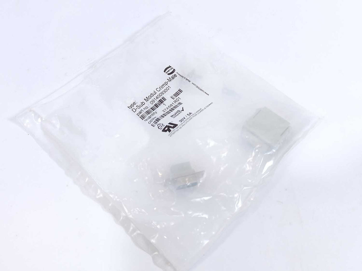 Harting 09 14 009 3001 Han D-Sub Module Crimp-Male