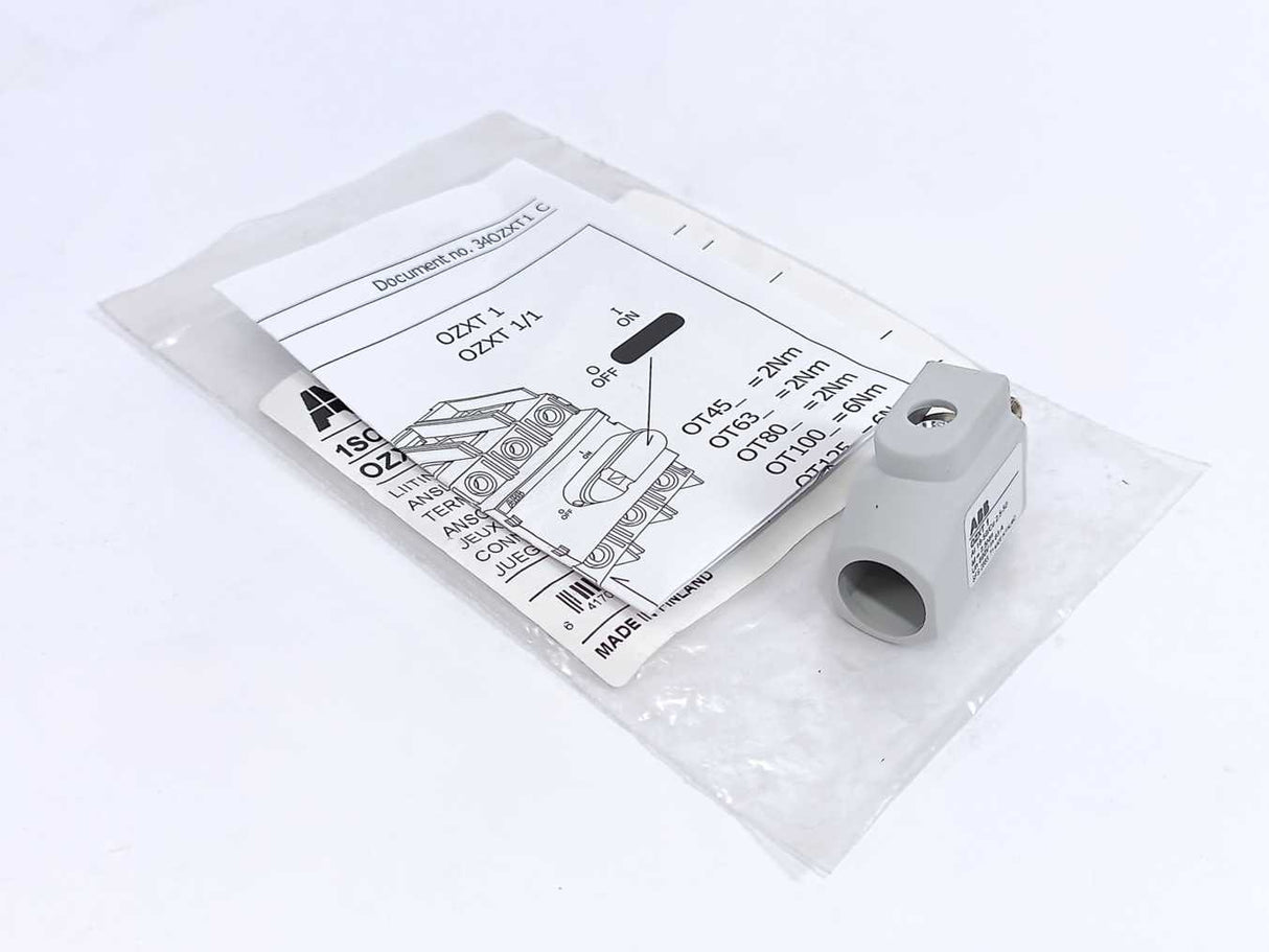 ABB 1SCA022469R6490 OZXT1/1 Terminal Clamp