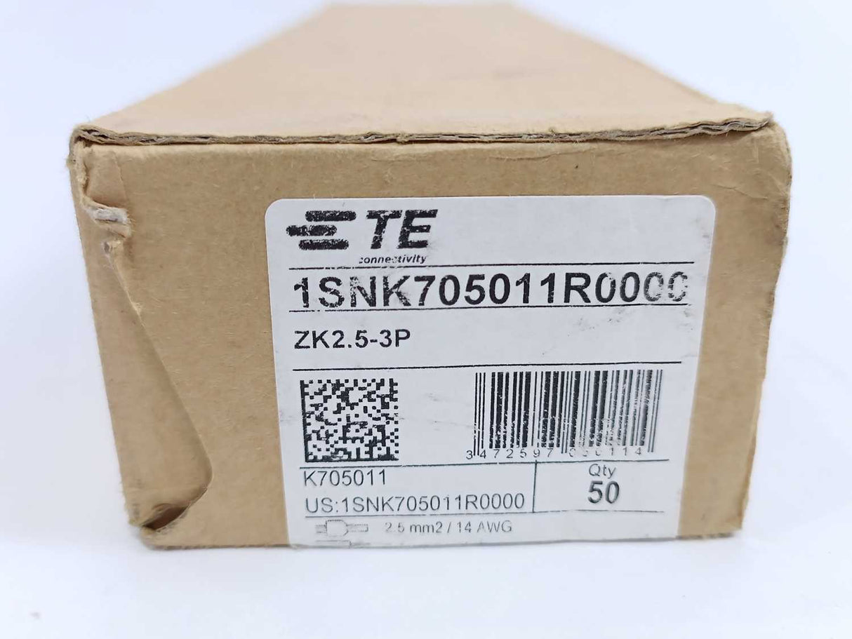 TE Connectivity 1SNK705011R0000 DIN Rail Terminal Blocks 40 Pcs.