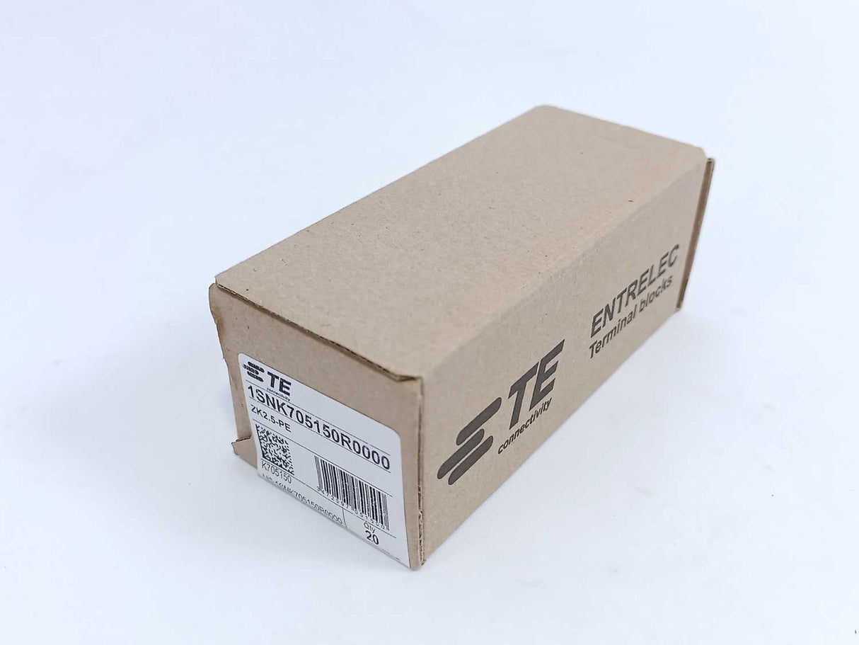 TE Connectivity 1SNK705150R0000 DIN Rail Mount Terminal Block, 18Pcs.