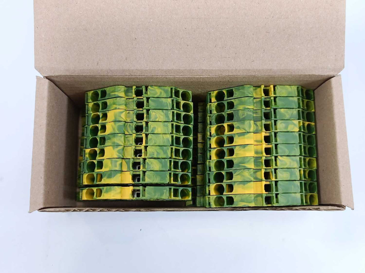 TE Connectivity 1SNK705150R0000 DIN Rail Mount Terminal Block, 18Pcs.