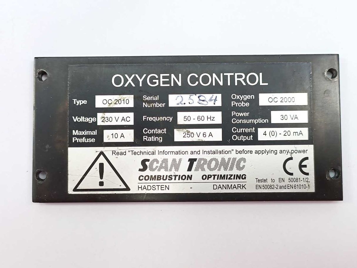 Scan Tronic Oxygen Control OC2010, OC2000 With -Measuring Probe
