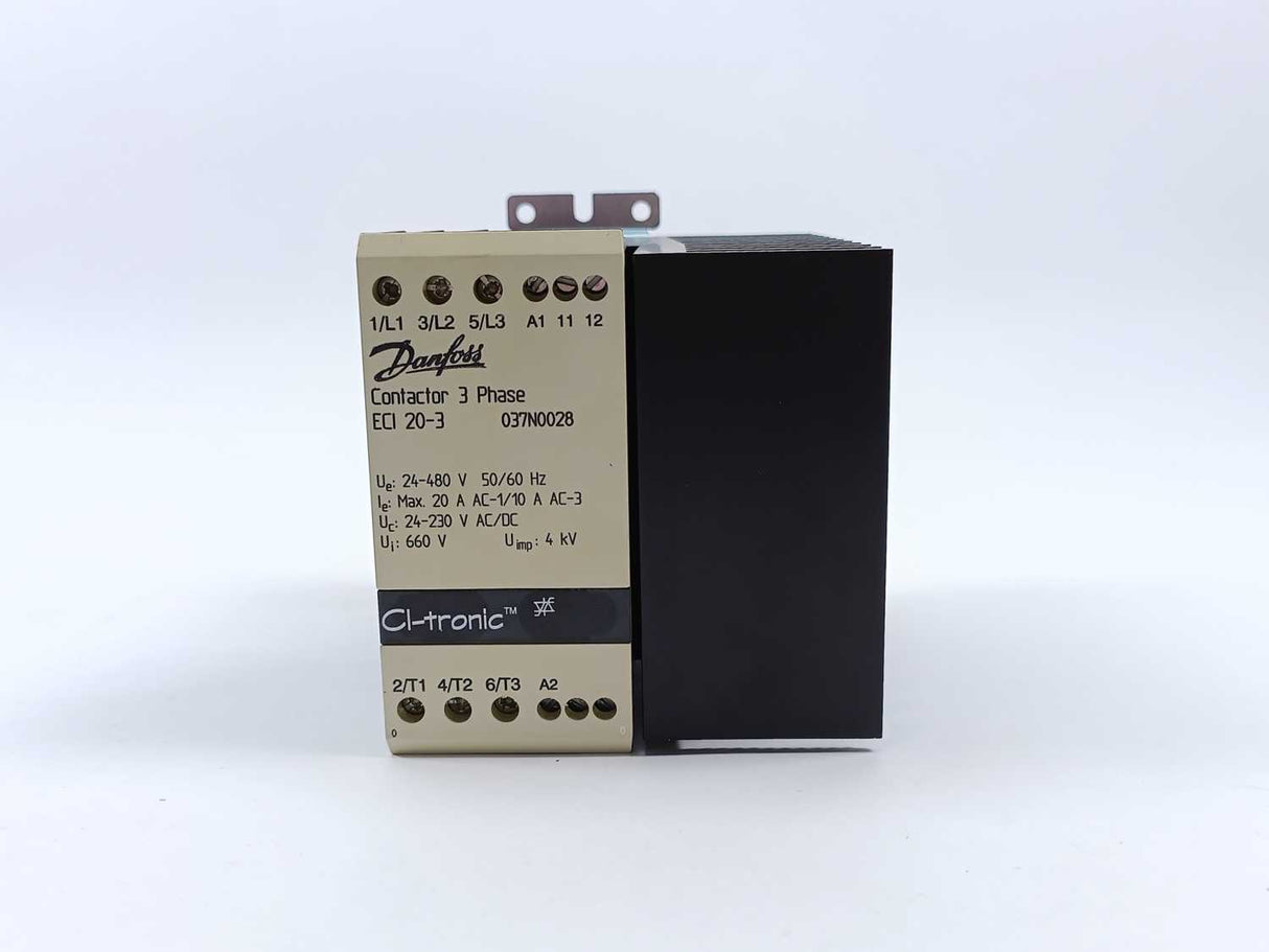 Danfoss 037N0028 CI-tronic ECI 20-3 Used, 24-480V 20A
