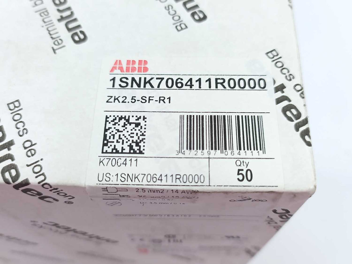 ABB 1SNK706411R0000 ZK2.5-SF-R1