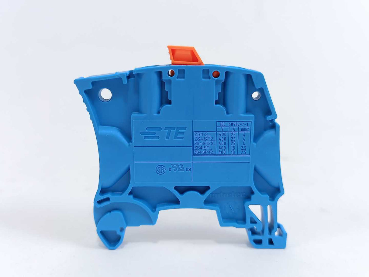 TE Connectivity 1SNK505320R0000 ZS4-S-BL Screw Clamp Terminal Block