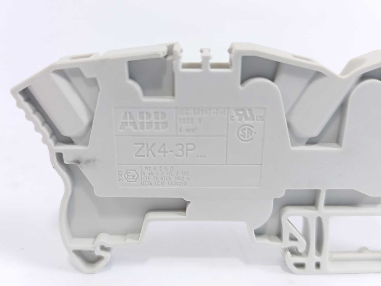 ABB 1SNK706011R0000 ZK4-3P PI-Spring clamp Terminal Block 50 Pcs.