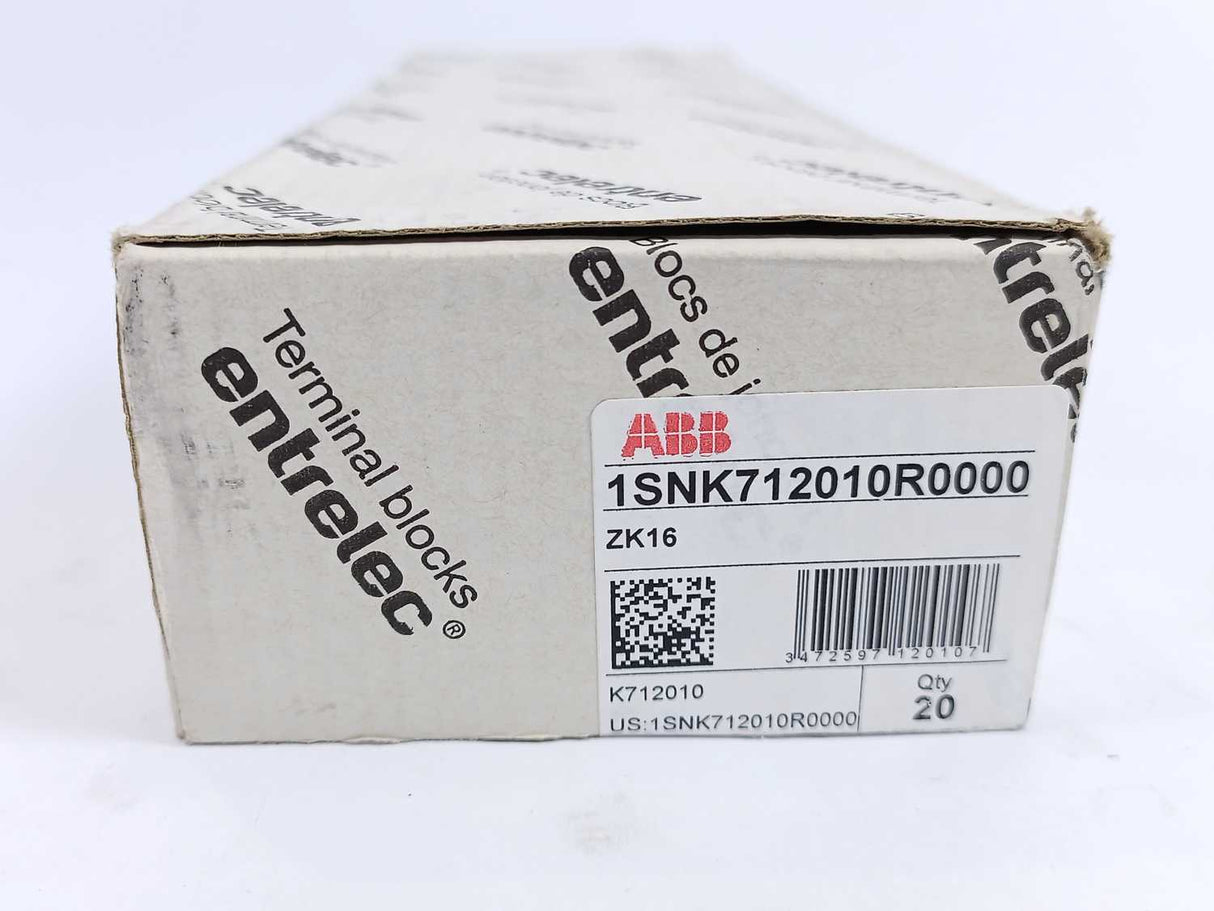ABB 1SNK712010R0000 ZK16 Pi-Spring Clamp 20 Pcs.