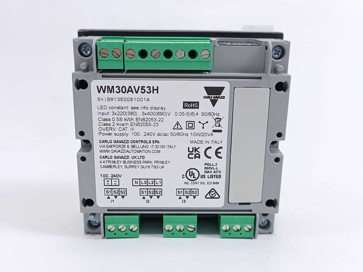 Carlo Gavazzi WM30AV53H Smart Modular Power Analyzer