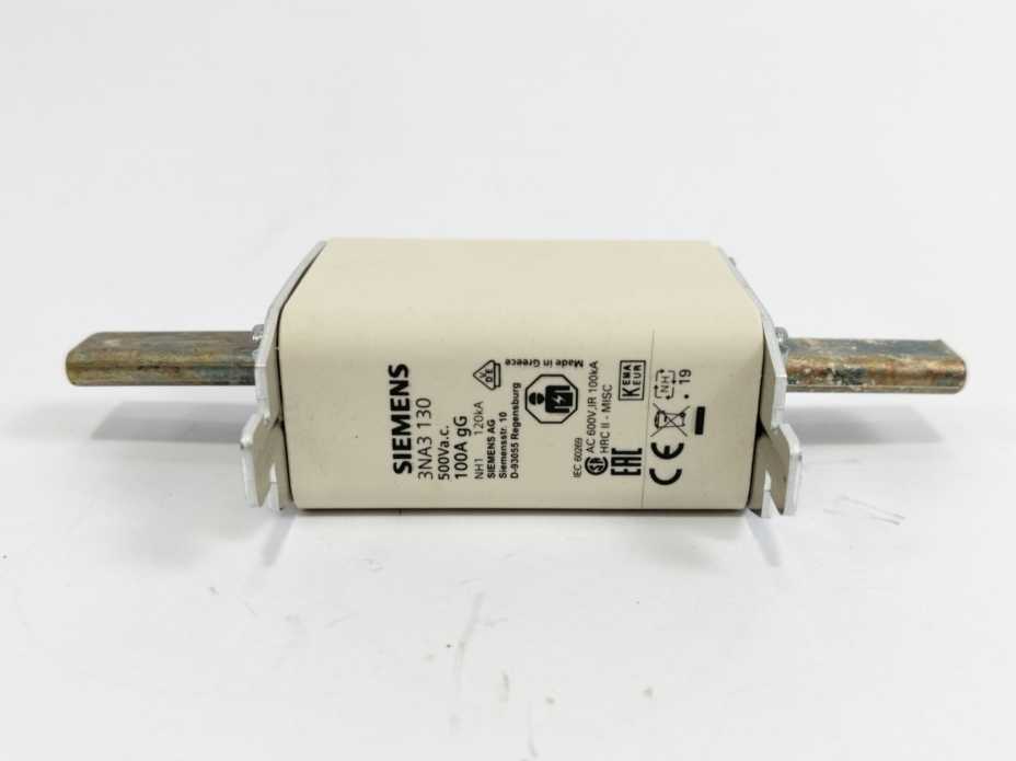 Siemens 3NA3 130 LV HRC Fuse-Link, Batch of 3 pcs.
