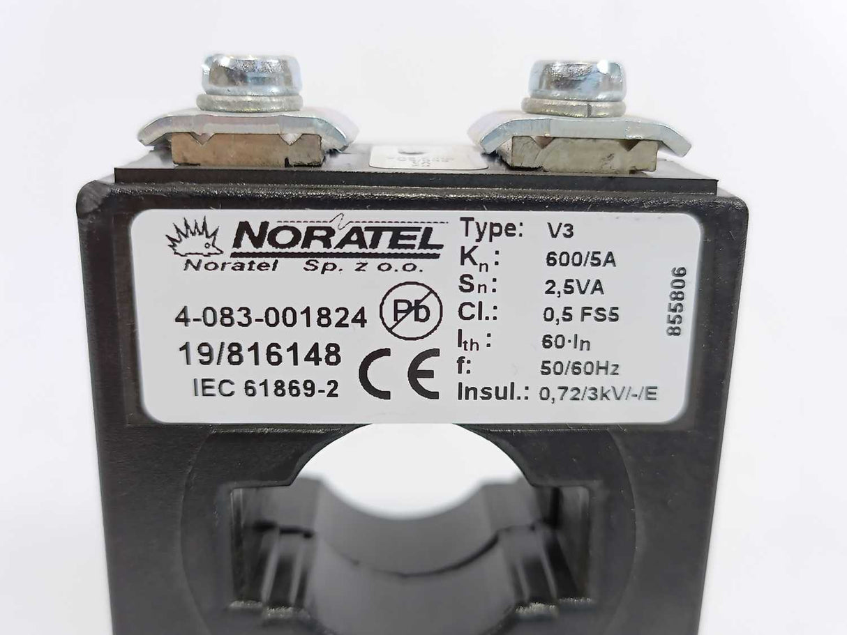 Noratel 4-083-001824 V3 Current Transformer 600/5A