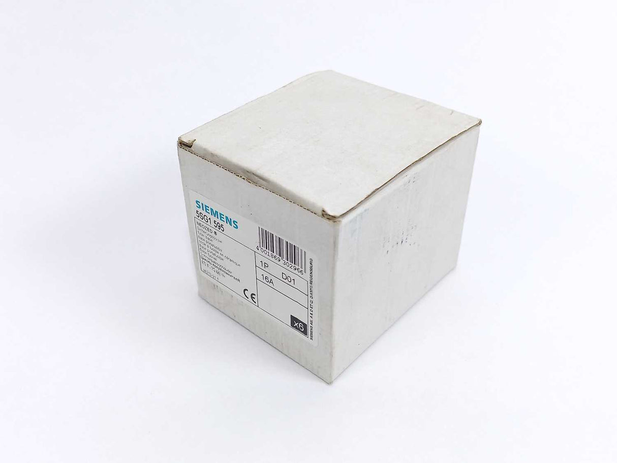 Siemens 5SG1 595 Single-Pole NEOZED Fuse Base, Batch of 7 pcs