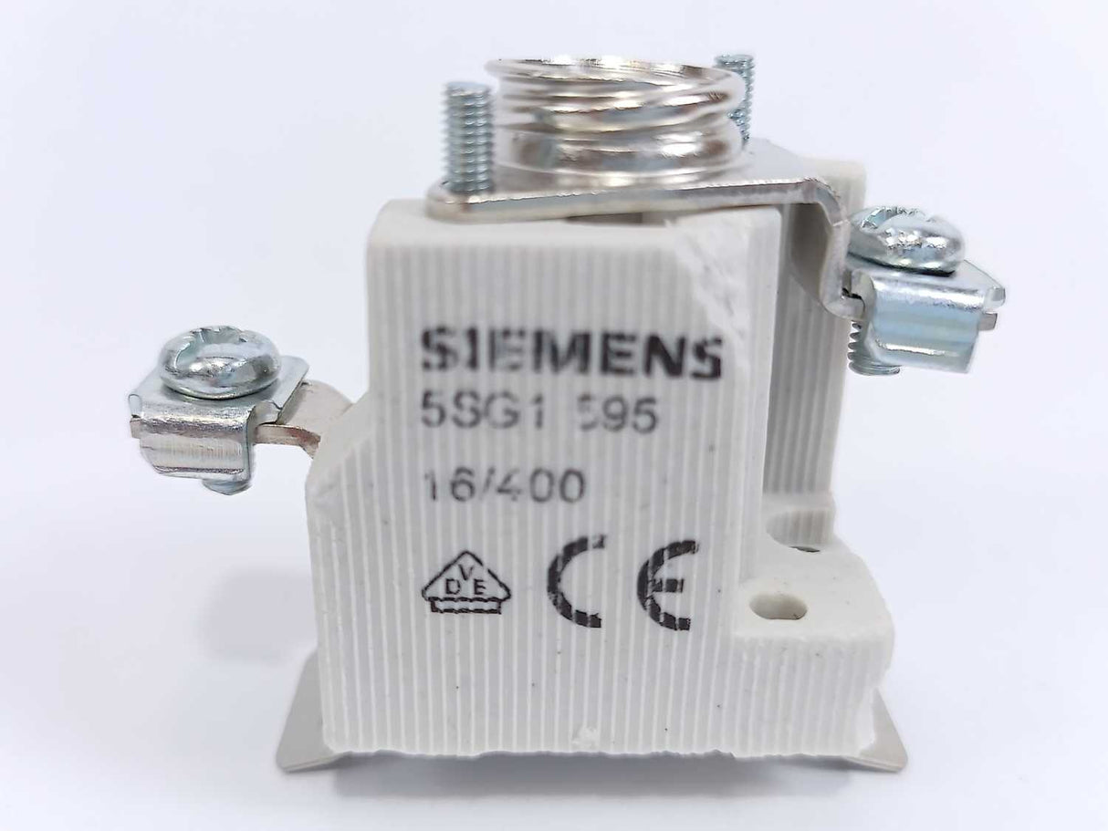 Siemens 5SG1 595 Single-Pole NEOZED Fuse Base, Batch of 7 pcs